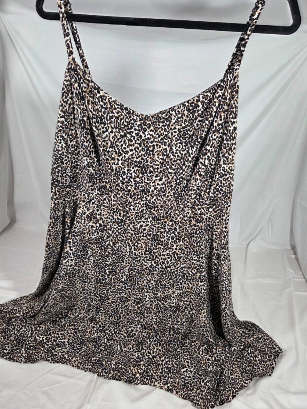 Old Navy Leopard Print Fit & Flare Cami Mini Dress
